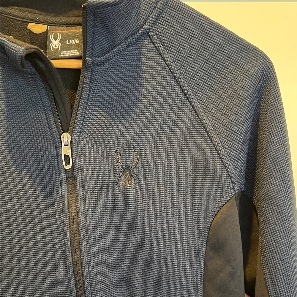 Spyder Navy Black Jacket Size Youth L